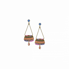 Серьги Exotic Tribe Фиолетовый