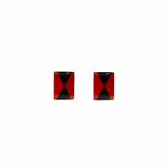 Серьги Symmetric Красный