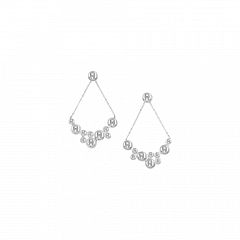 Серьги Silver Caviar Серебряный
