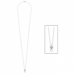 Колье Charms Блестящее Серебро