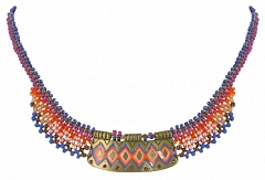 Колье Exotic Tribe Фиолетовый