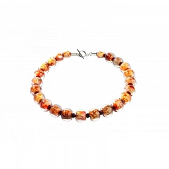Колье Colourful Beads Коричневый