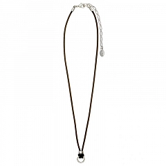 Колье Charms Блестящее Серебро Черный