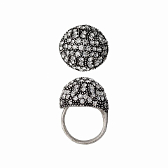 Кольцо Rings Блестящее Серебро