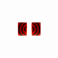 Серьги Symmetric Красный