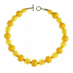Колье Colourful Beads Желтый