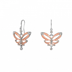 Серьги Papillon Блестящее Серебро