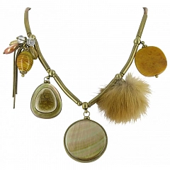 Колье Animale Жемчуг Бежевый
