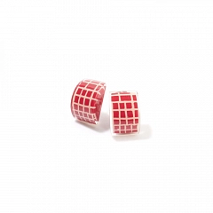 Серьги City Beads Красный