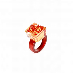 Кольцо Wild Rose Красный