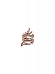 Кольцо Big Rings Розовое Золото
