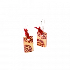 Серьги Wild Rose Красный