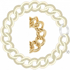 колье diva блестящее золото bdvkoo22