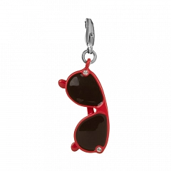 Кулон Charms Блестящее Серебро Красный