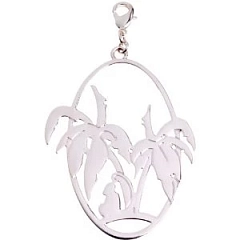 Кулон Mega Charms Блестящее Серебро