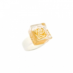 Кольцо Wild Rose Золотой