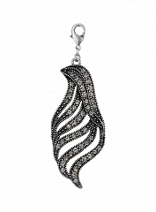 Кулон Mega Charms Блестящее Серебро Серый